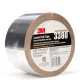 3M 3380 Aluminum Foil Tape, Silver, 72 mm x 45 m, 3.25 mil (7010375681) (16 Pack) - 3