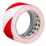 3M Safety Stripe Vinyl Tape, Red White, 2 in x 36 yd, 5 mil (767) (7010375766) (12 Pack) - 3