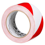 3M Safety Stripe Vinyl Tape, Red White, 2 in x 36 yd, 5 mil (767) (7010375766) (12 Pack) - 5