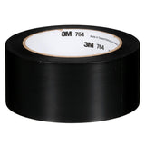 3M 764 Black General Purpose Vinyl Tape, 3 in x 36 yd, 5 mil (7010376163) (540Pack)