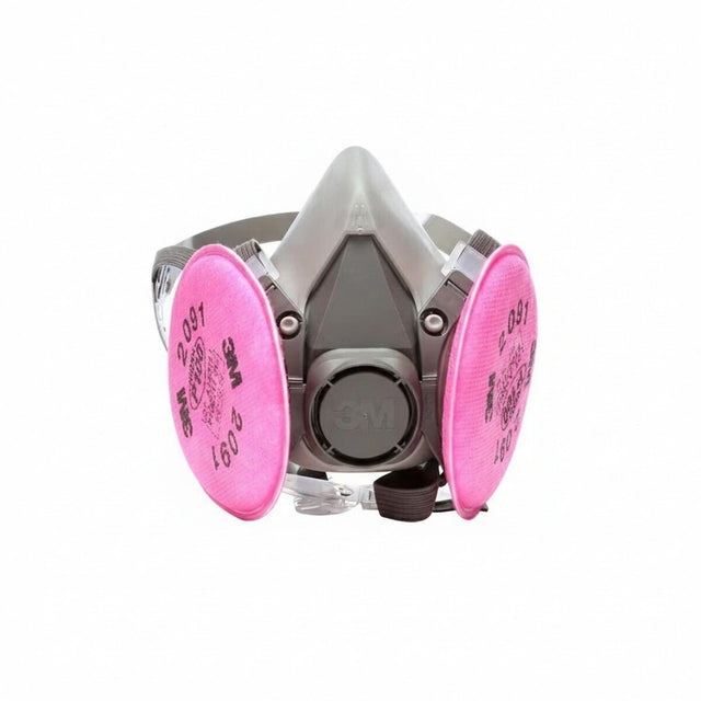 3M 7010383694 Half Facepiece Reusable Respirator Assembly 6191 07001 Small with P100 2091 Filters