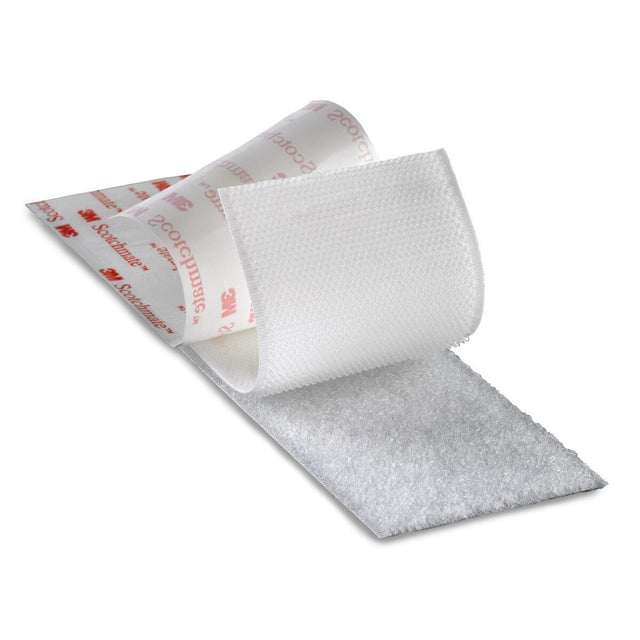 3M SJ3526NFSR Hook Fastener, White, 4 in x 50 yd (SJ3526N) (7010383960)(6 Pack)