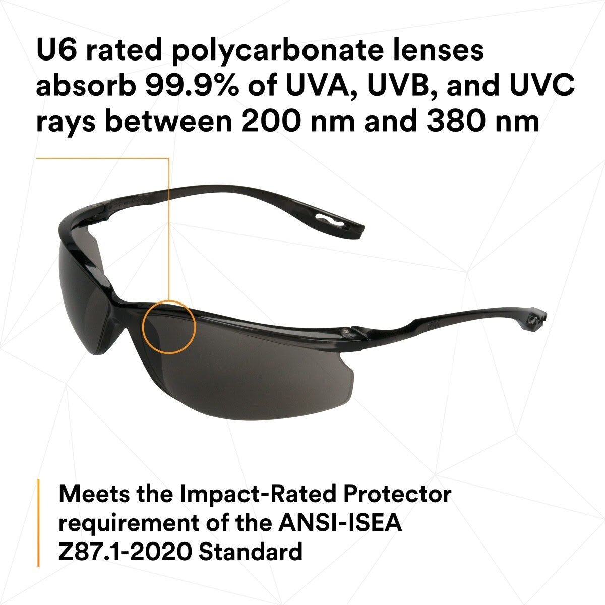 3M 11798-00000-20 Virtua Sport CCS Protective Eyewear Corded Control System, Gray Anti-Fog Lens (7010384246) (20 Pack) - 6