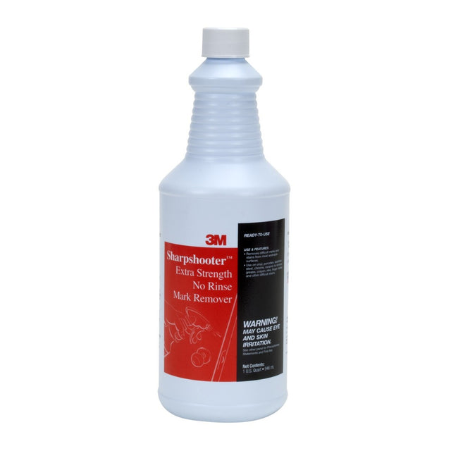 3M Sharpshooter Extra Strength No Rinse Mark Remover, 1 Quart Bottle (7010384720) (12 Pack)