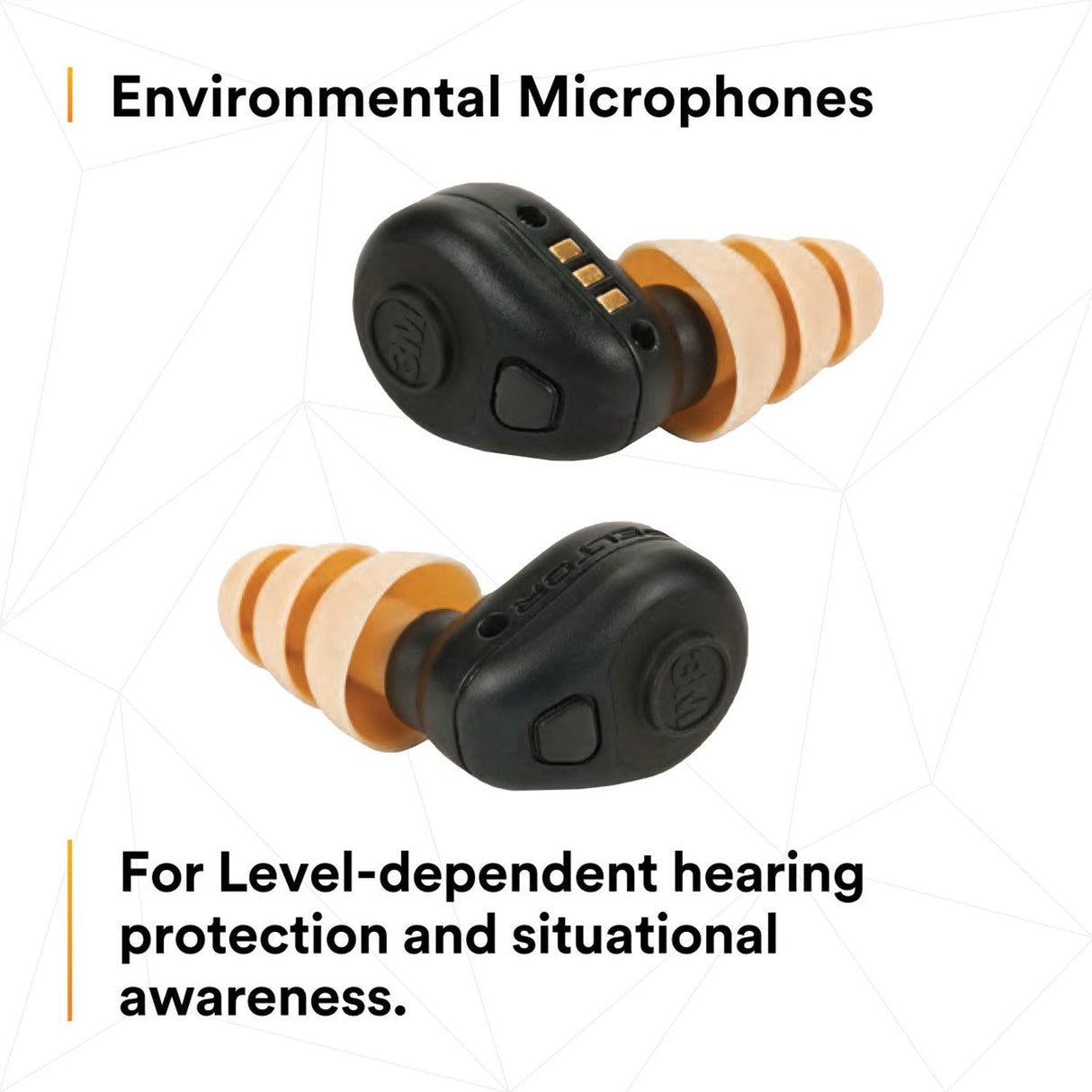 3M TEP-200 PELTOR Tactical Earplug Kit with Environmental Listening and Charging Case (7010386290) - 2