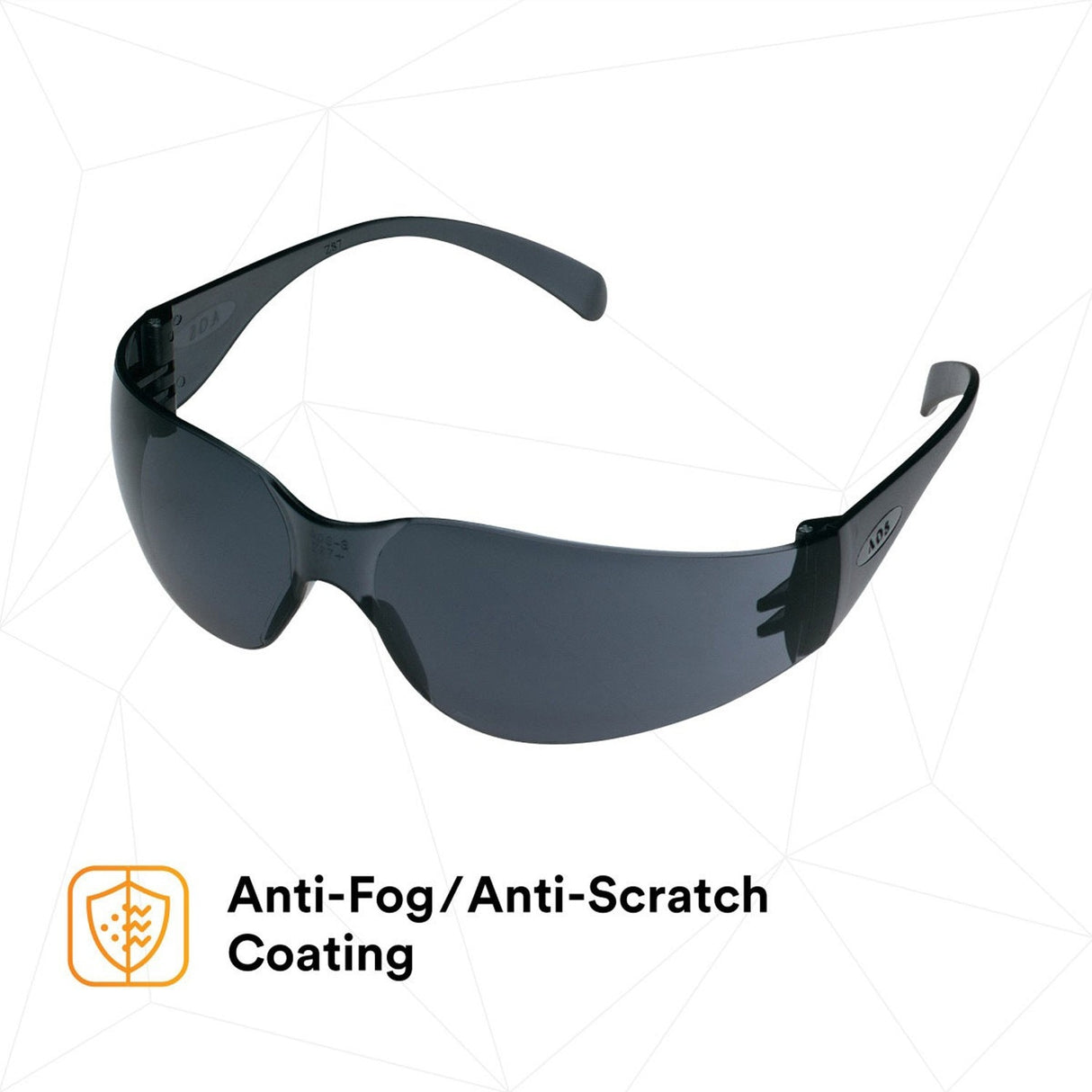 3M 11330-00000-20 11330 Virtua Safety Glasses, Anti-Fog Anti-Scratch Gray Lens, Gray Frame, ANSI Z87.1, Unisex, Wraparound, U6 UV Protection (7010386340) (20 Pack) - 5