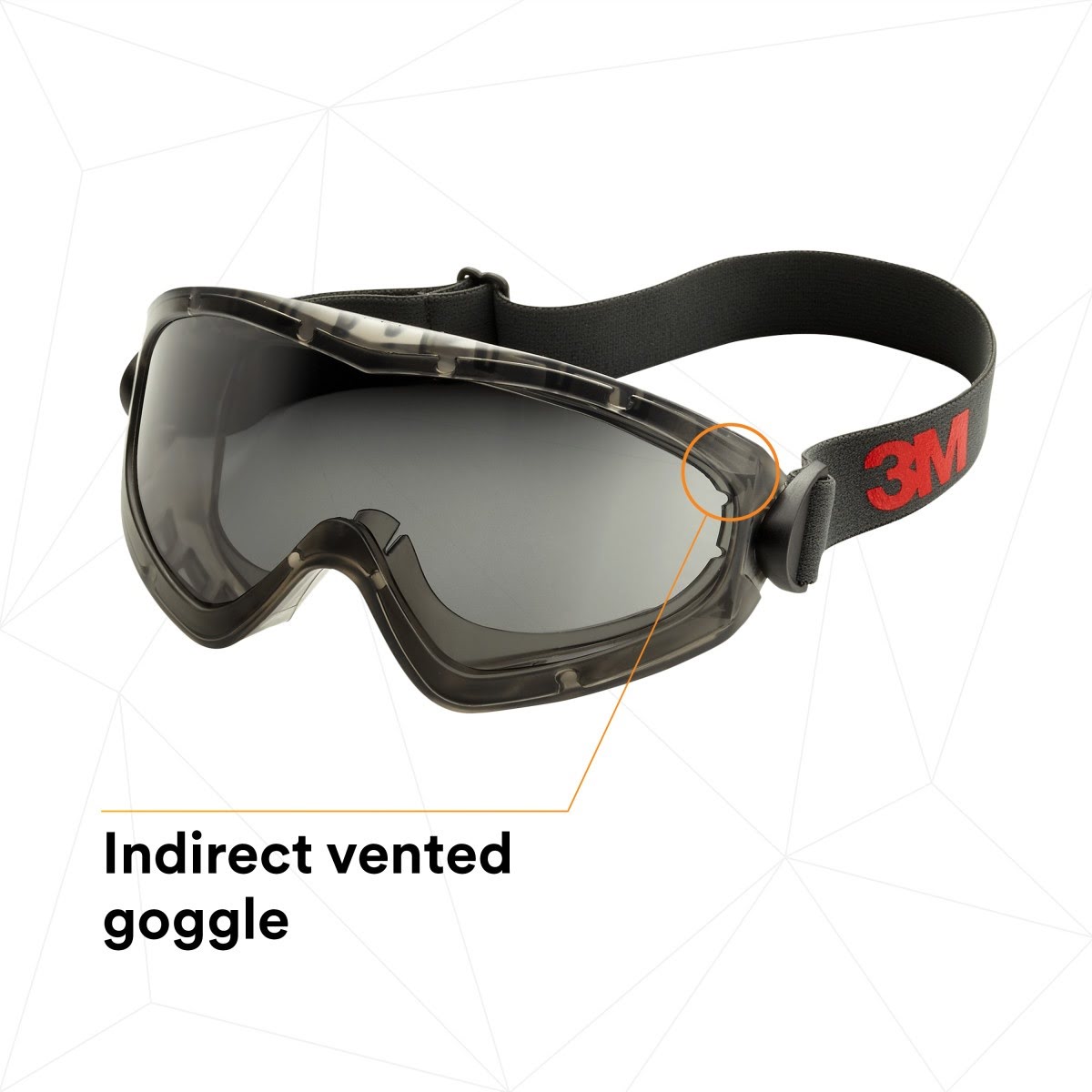 3M GG2892-SGAF GoggleGear Safety Goggles, Indirect Vent, Grey SGAF Lens, Anti-Fog (7010386491) (10 Pack) - 5