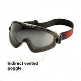 3M GG2892-SGAF GoggleGear Safety Goggles, Indirect Vent, Grey SGAF Lens, Anti-Fog (7010386491) (10 Pack) - 5