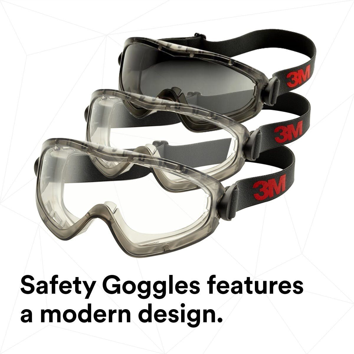 3M GG2892-SGAF GoggleGear Safety Goggles, Indirect Vent, Grey SGAF Lens, Anti-Fog (7010386491) (10 Pack) - 9