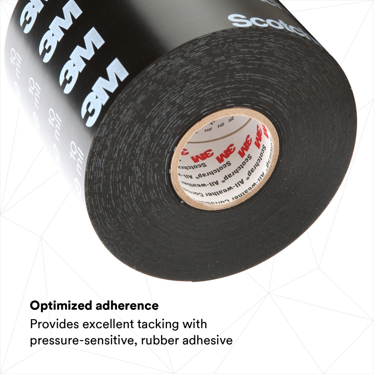 3M 50P-4X100FT-K Vinyl Corrosion Protection Tape 50, Printed, Black, 4 in x 100 ft (7010397563) (12 Pack) - 5