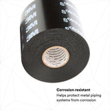 3M 50P-4X100FT-K Vinyl Corrosion Protection Tape 50, Printed, Black, 4 in x 100 ft (7010397563) (12 Pack) - 6