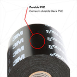 3M 50P-4X100FT-K Vinyl Corrosion Protection Tape 50, Printed, Black, 4 in x 100 ft (7010397563) (12 Pack) - 7