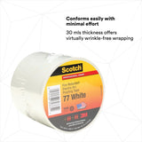 3M 77W-3X20FT Scotch Fire-Retardant Electric Arc Proofing Tape 77W, White Gray, 3 in x 20 ft (7010399034) (10 Pack) - 3