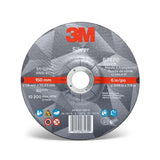 3M 87470 Silver Cut-Off Wheel 6 in x 0.045 in x 7/8 in, T27, Precision-Shaped Grain for Cutting Stainless and Mild Steel (7010409304) (25 Pack)