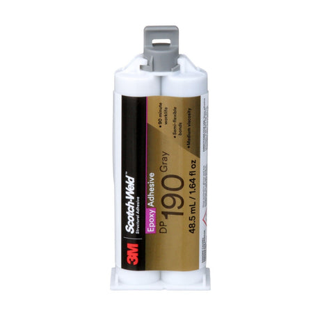 3M 190 Scotch-Weld Epoxy Adhesive DP190, Gray, 48.5 mL Duo-Pak (DP190-1.64OZ-GRY) (7010410438) (12 Pack)