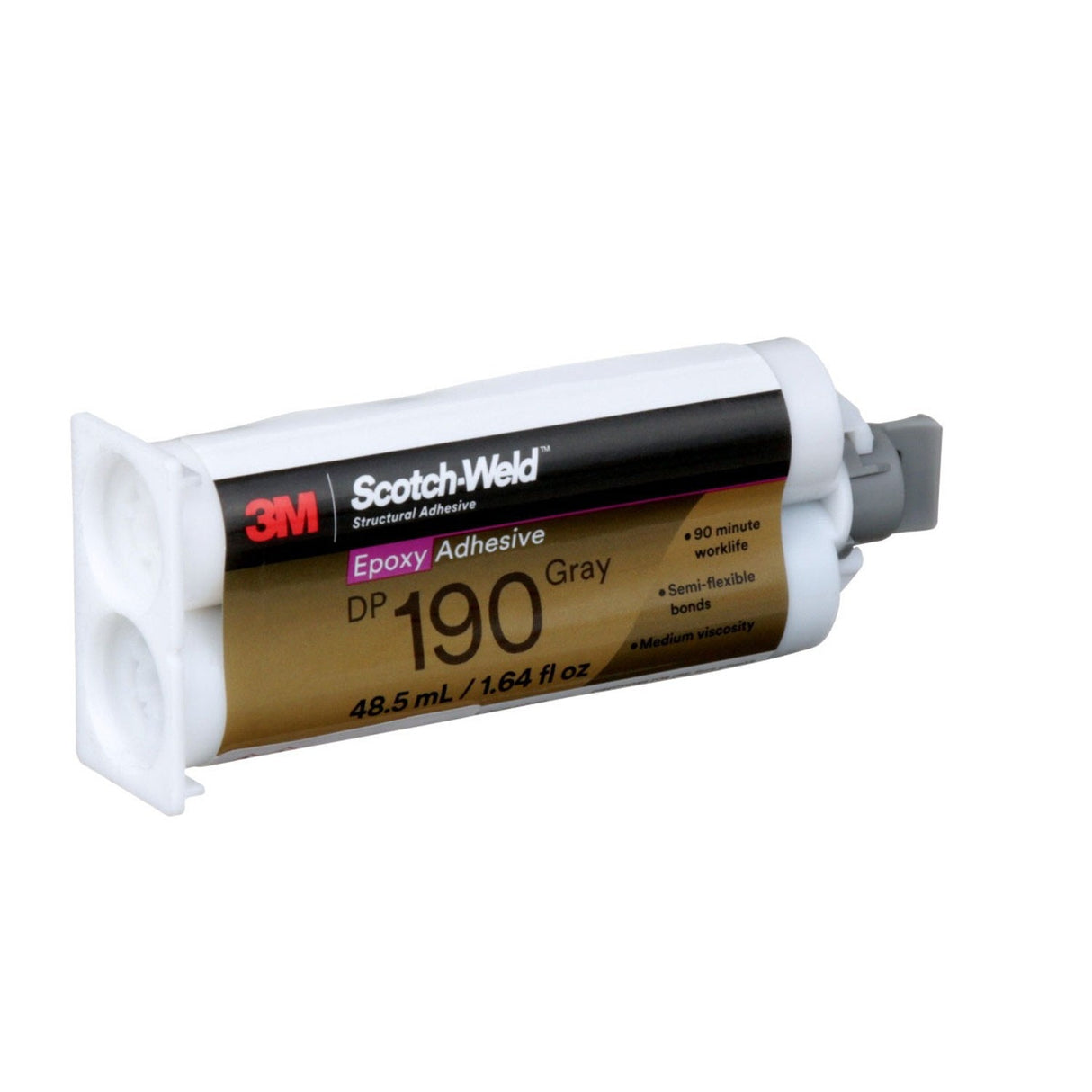 3M 190 Scotch-Weld Epoxy Adhesive DP190, Gray, 48.5 mL Duo-Pak (DP190-1.64OZ-GRY) (7010410438) (12 Pack) - 5
