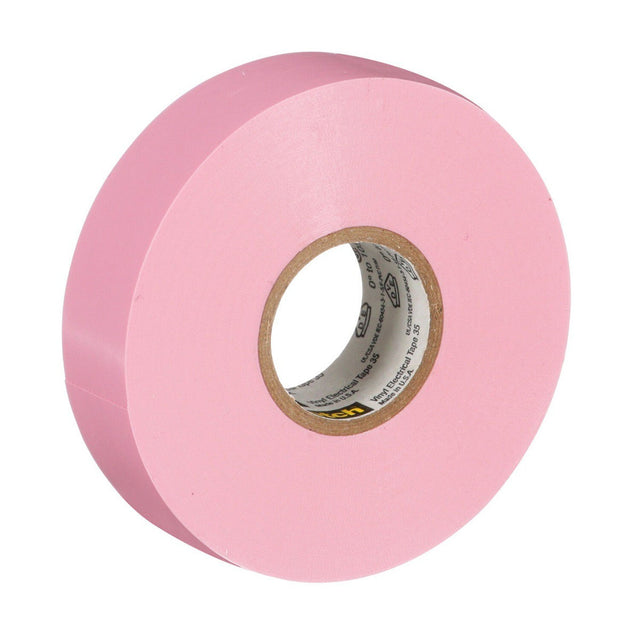 3M Scotch Vinyl Color Coding Electrical Tape 35, Pink, 7 mil, 3/4 in x 66 ft (35-3/4X66FT-PK) (7010411602) (10 Pack)