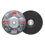 3M 87450 Silver Depressed Center Grinding Wheel 36+ T27 6 in x 1/4 in x 7/8 in (7010414997) (20 Pack) - 2