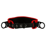 3M 1091013 PROTECTA Tongue Buckle Positioning Belt with Hip Pad, 2 Side D-Rings, Red, Small (7012815160)