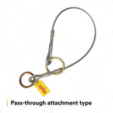 3M 2100193 Protecta Pass-Thru Cable Tie-Off Adapter Anchor, Galvanized Steel, 6 ft (7012818264) - 3
