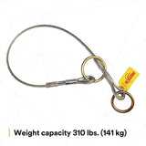 3M 2100193 Protecta Pass-Thru Cable Tie-Off Adapter Anchor, Galvanized Steel, 6 ft (7012818264) - 7