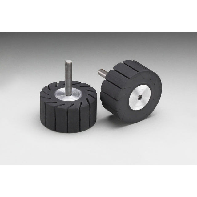 3M 77720 Rubber Slotted Expander Wheel, 2 in x 1 in 1/4 Diameter Shank (7100000272)