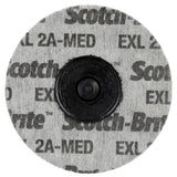3M XL-UR Scotch-Brite Roloc EXL Unitized Wheel, 2A Medium, TR, 3 in (7100000858) (40 Pack)