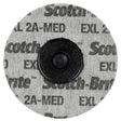 3M XL-UR Scotch-Brite Roloc EXL Unitized Wheel, TR Attachment, Aluminum Oxide, 2 in, 2A Medium, Gray (7100000860) (60 Pack)