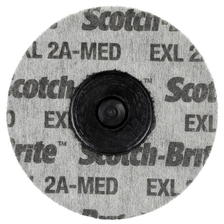 3M XL-UR Scotch-Brite Roloc EXL Unitized Wheel, TR Attachment, Aluminum Oxide, 2 in, 2A Medium, Gray (7100000860) (60 Pack)
