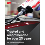 3M 38315 Panel Bonding Adhesive, Two-Part Epoxy, Black, 50 mL Cartridge, Bonds Steel, Aluminum, SMC, FRP (7100001224) (6 Pack) - 7