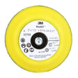 3M 02700 Hookit Disc Pad Back-up Pad Hook and Loop Yellow 3 in x 1/2 in 5/16-24 External (7100001985) (5 Pack)