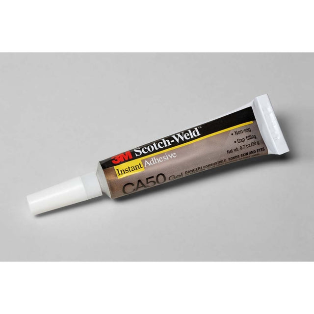 3M CA50 Scotch-Weld Instant Adhesive Gel, Clear, Tube (7100002517) (12 Pack)