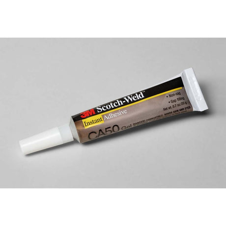 3M 7100002517 Scotch-Weld Instant Adhesive CA50 Gel, Clear, Tube