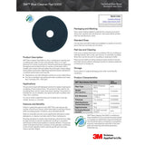 3M 5300 Blue Cleaner Floor Pad, 20 in Diameter, Blue (7100003274) (5 Pack) - 2