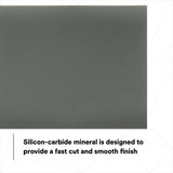 3M 401Q 02020 Wetordry Abrasive Sheet, 2000 Grit, Black, 9 in x 11 in (7100003690) (250 Pack) - 9