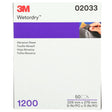 3M 401Q 1200A Abrasive Sheet, Silicon Carbide 1200 Grit, Black, 9 in x 11 in (7100003725) (250 Pack)