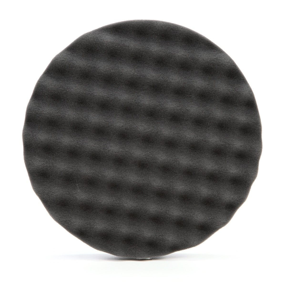 3M 05738 Hookit Foam Polishing Pad, Single Sided, Black, Waffle Face, Hook and Loop, 8 in (7100003842) (6 Pack)