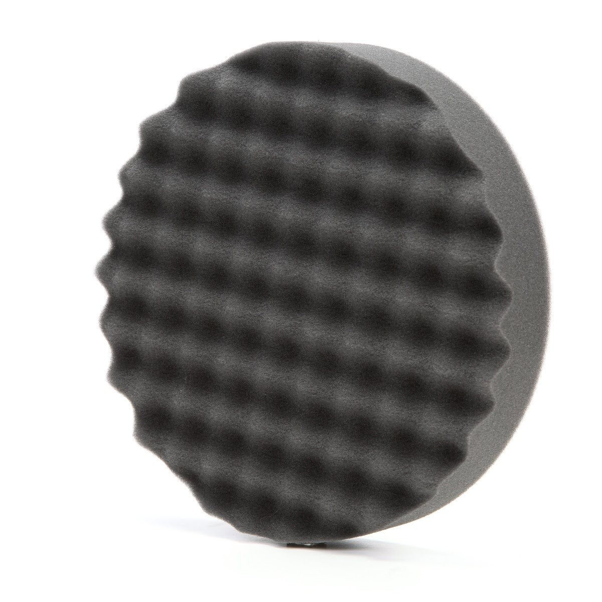 3M 05738 Hookit Foam Polishing Pad, Single Sided, Black, Waffle Face, Hook and Loop, 8 in (7100003842) (6 Pack) - 2