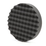 3M 05738 Hookit Foam Polishing Pad, Single Sided, Black, Waffle Face, Hook and Loop, 8 in (7100003842) (6 Pack) - 2