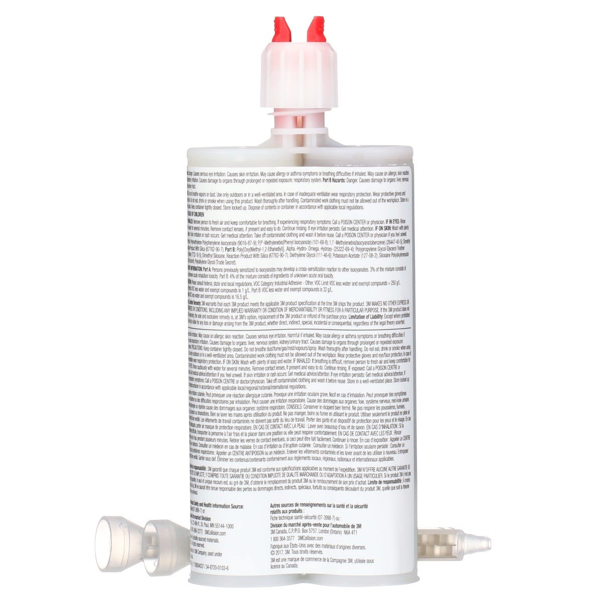 3M Rigid Pillar Foam, Two-Part Urethane Closed-Cell Expanding, 200 mL Cartridge (08458) (7100004037) (6 Pack) - 3