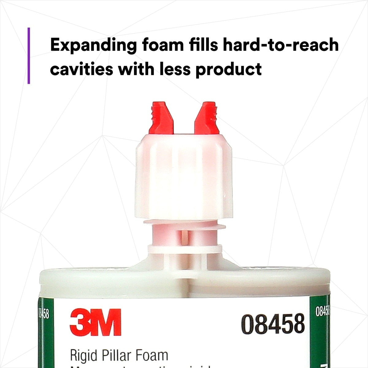 3M Rigid Pillar Foam, Two-Part Urethane Closed-Cell Expanding, 200 mL Cartridge (08458) (7100004037) (6 Pack) - 5