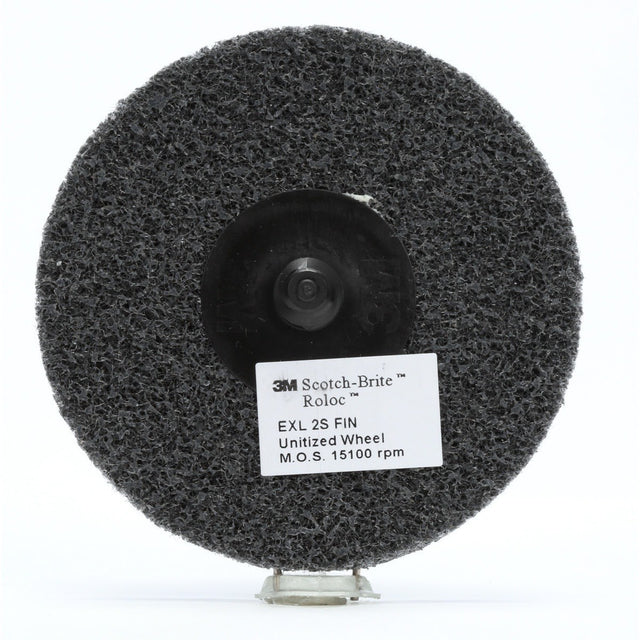 3M XL-UR Scotch-Brite Roloc EXL Unitized Wheel, 2S Fine, TR, 3 in (7100005209) (40 Pack)