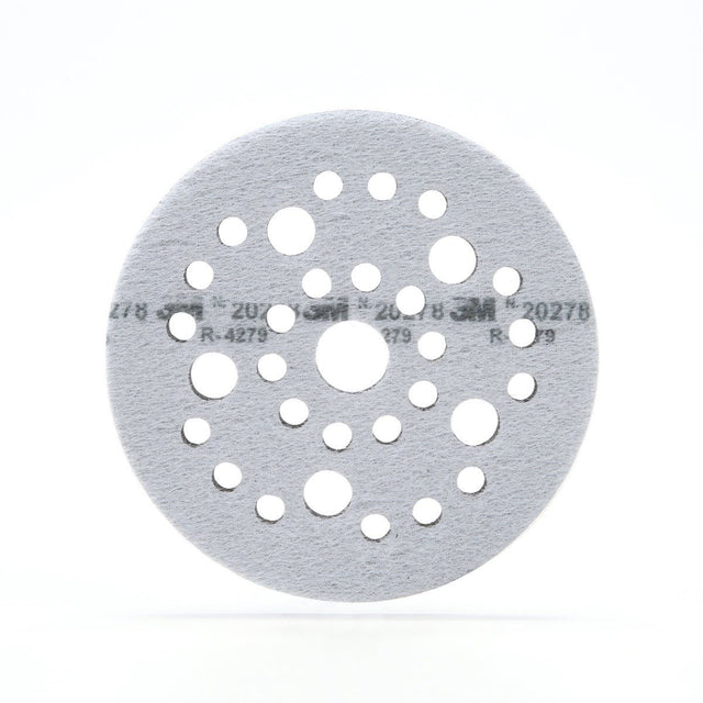 3M 20278 Hookit Soft Interface Disc Pad, Multihole, Hook and Loop, Soft Foam, Black, 5 in x 1/2 in x 3/4 in (7100006170) (10 Pack)