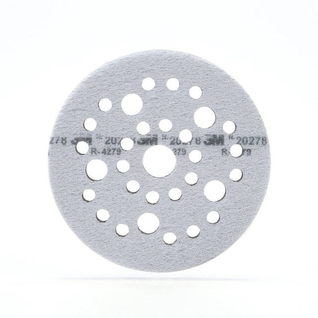 3M 20278 Hookit Soft Interface Disc Pad, Multihole, Hook and Loop, Soft Foam, Black, 5 in x 1/2 in x 3/4 in (7100006170) (10 Pack)