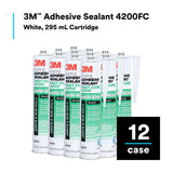 3M 4200FC 6560 Marine Adhesive Sealant Fast Cure, White, 295 mL Cartridge (7100006227) - 8