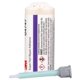 3M 04747 Super-Fast Repair Adhesive, Two-Component Semi-Rigid Urethane, Amber, 47.3 mL/1.6 fl oz Cartridge (7100006276)