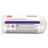 3M 04747 Super-Fast Repair Adhesive, Two-Component Semi-Rigid Urethane, Amber, 47.3 mL/1.6 fl oz Cartridge (7100006276) - 2