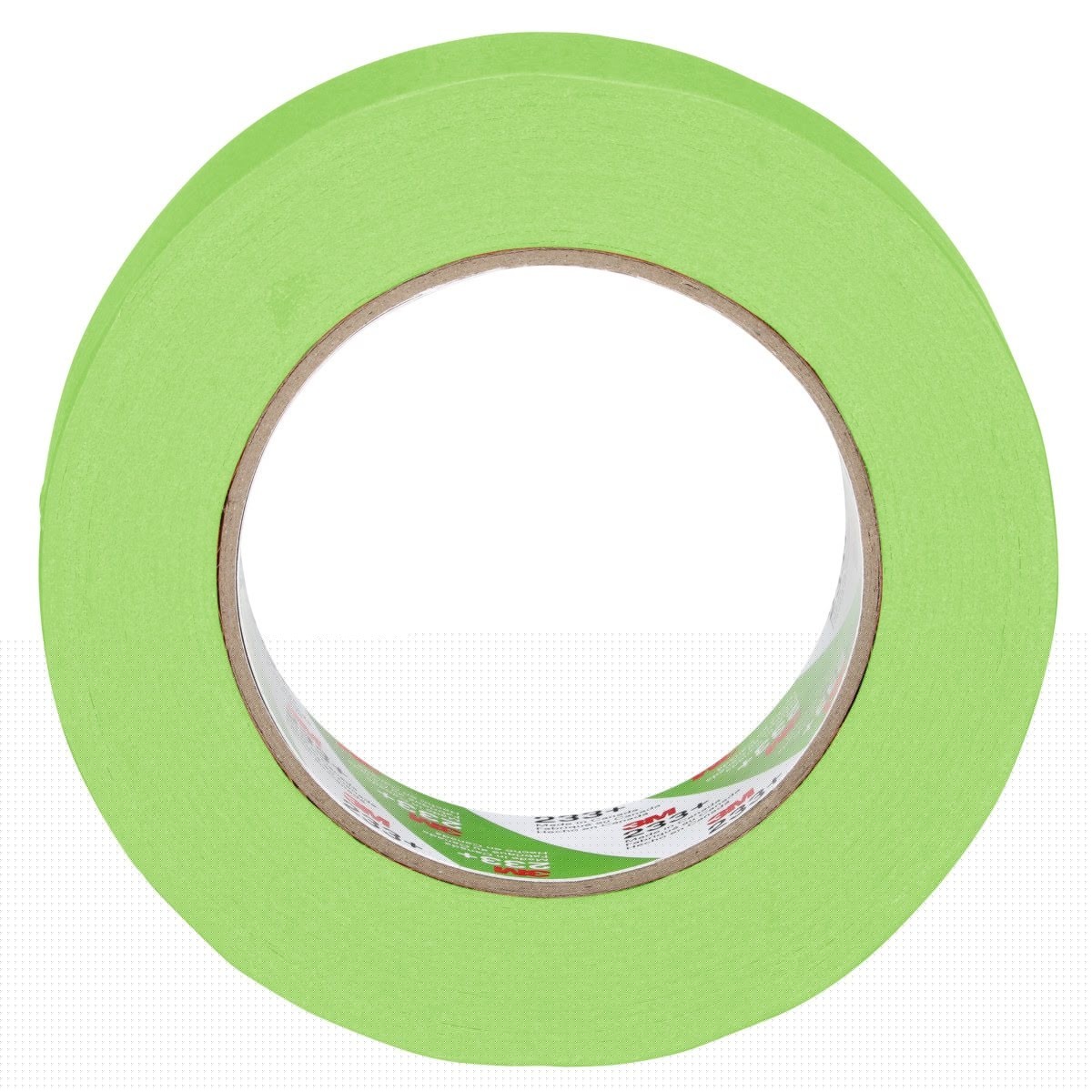 3M 233+ 26338 Scotch Performance Green Masking Tape, Crepe Paper, Rubber Adhesive, Green, 36 mm x 55 m (7100007214) (16 Pack) - 3