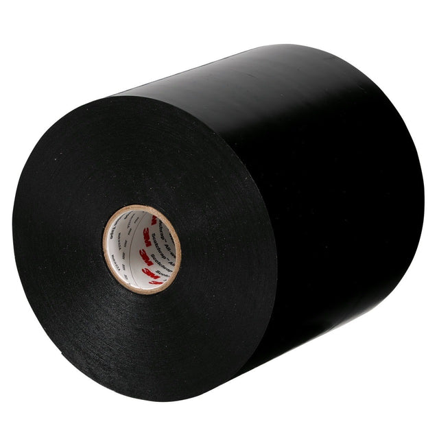 3M Scotchrap Vinyl Corrosion Protection Tape 51, 6 in x 100 ft, Unprinted, Black (7100007740) (4 Pack)