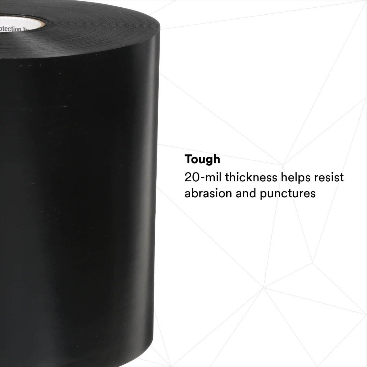3M Scotchrap Vinyl Corrosion Protection Tape 51, 6 in x 100 ft, Unprinted, Black (7100007740) (4 Pack) - 6
